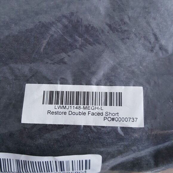 LUNYA Womens Shorts Large Gray Pull On Sweat Bermuda Pockets DOUBLE FACED $148 - Picture 11 of 11